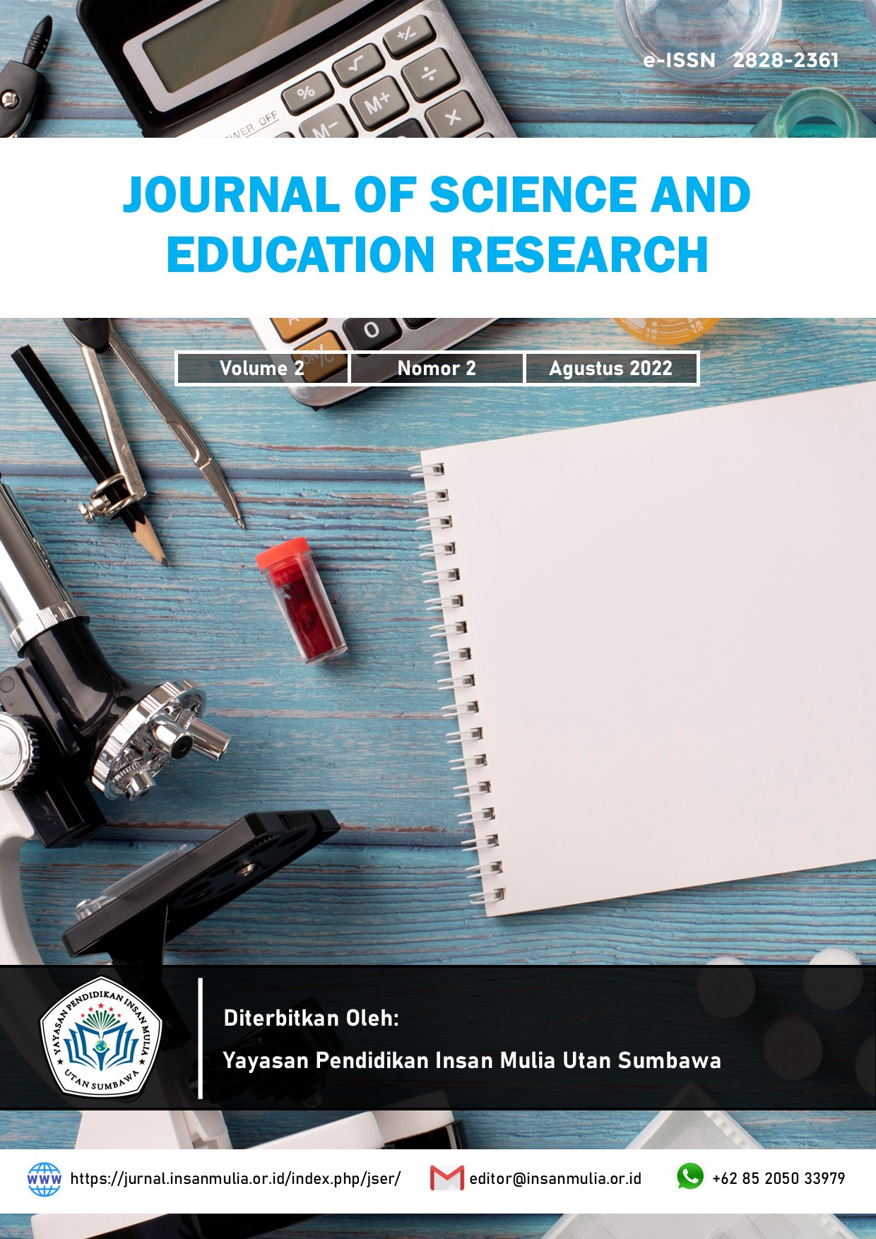 					View Vol. 2022 No. 2 (2): Journal of Science and Education Research
				